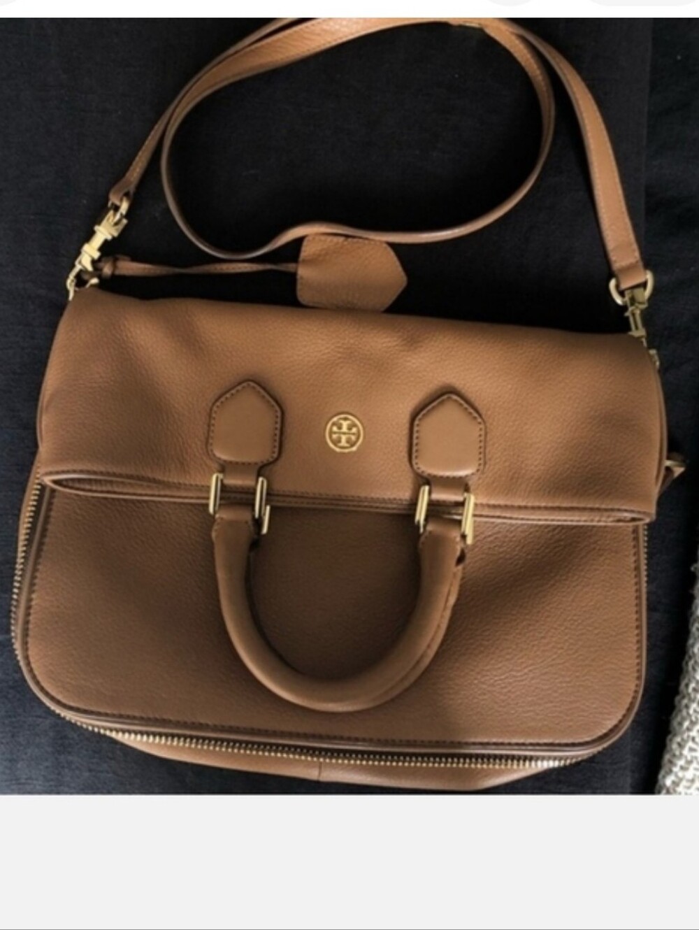 Tory Burch Tan Leather Satchel